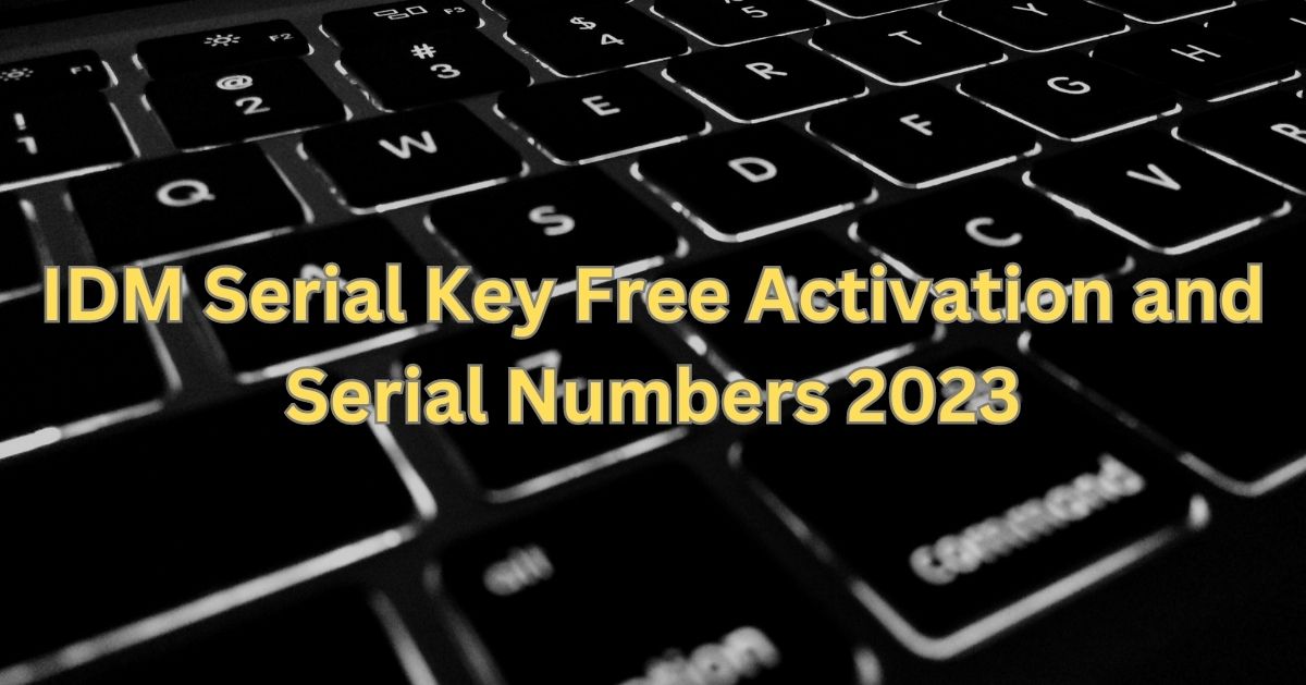 IDM Serial Key Free Activation and Serial Numbers 2023