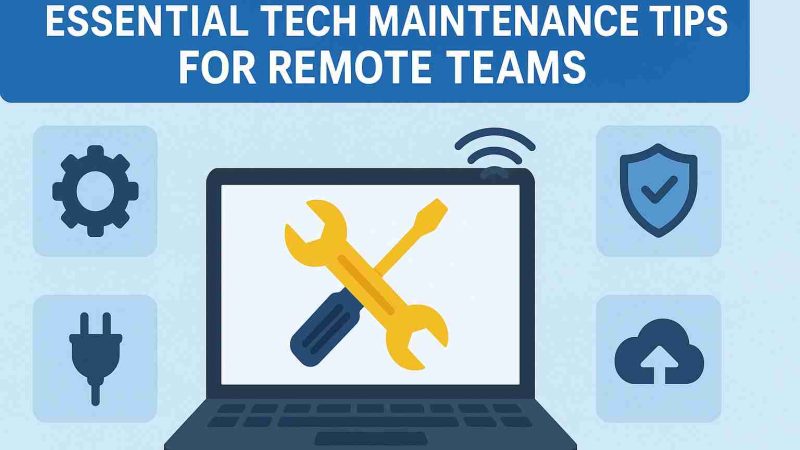 Essential Tech Maintenance Tips for Remote Teams
